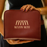 The Maison Clutch Bag - Plum